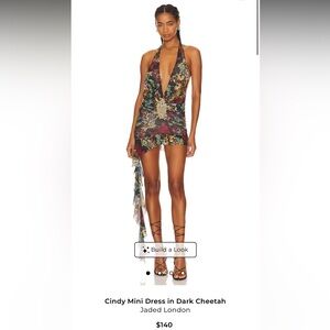 Jaded London Vibrant Cheetah Mini Dress
